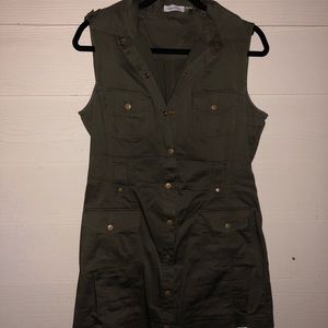 Green Calvin Klein Dress Size 10